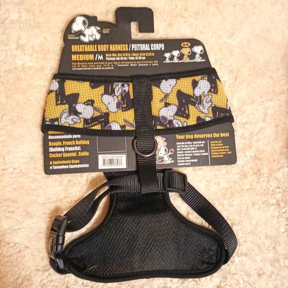 NWT ~ Zoozpets Snoopy Dog Breathable Harness Charlie Brown Yellow (Size: Medium) - Picture 7 of 7